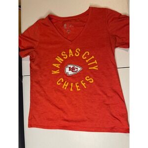 Nike Kansas City Chiefs Women's V-Neck Dri-Fit Shirt Red Medium NFL